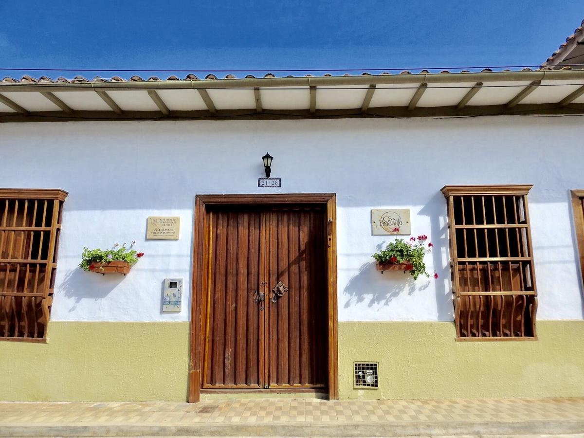 Hotel Casa Palosanto Zapatoca Bagian luar foto